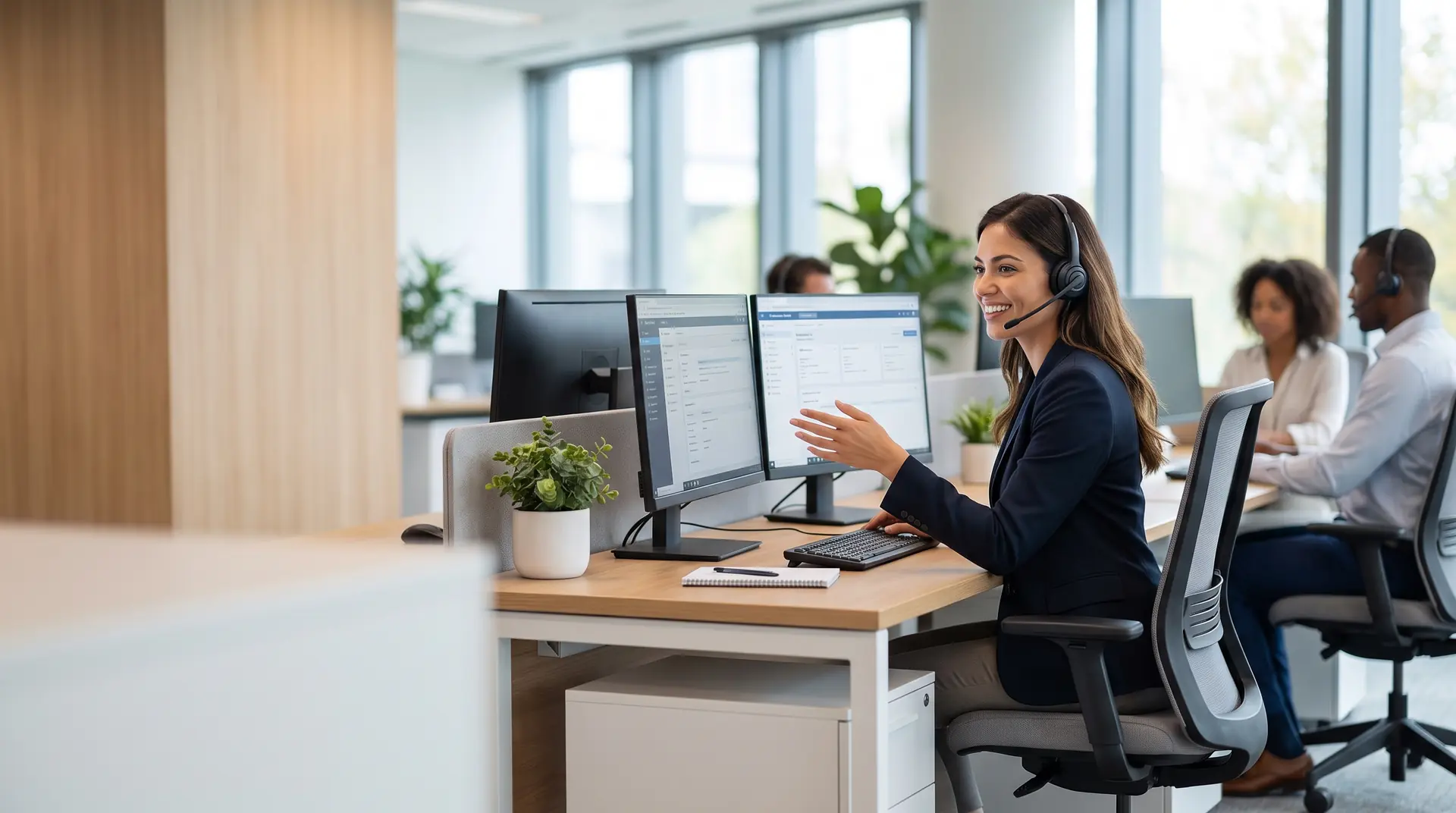 DotBPO operations floor with agents at work